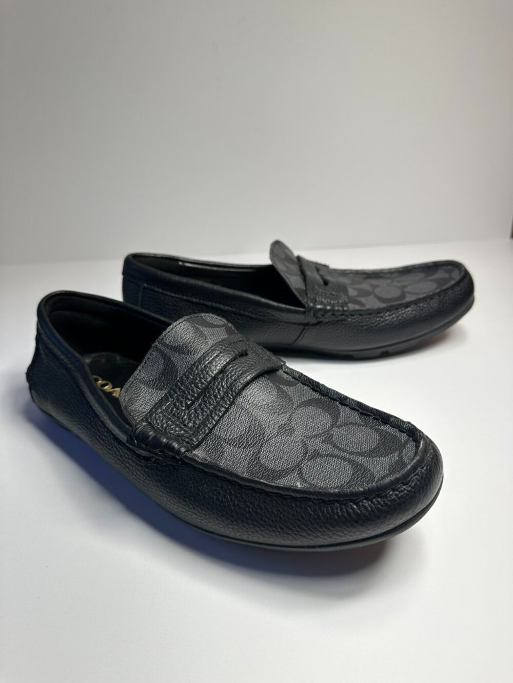 COACH Liam Driver Loafers in Signature Canvas